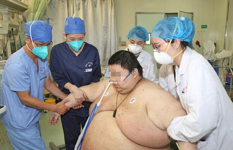 عکس ، افزایش 100 کیلویی وزن جوان 26 ساله چینی در قرنطینه کرونا