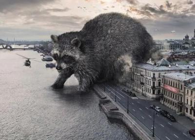 هجوم حیوانات غول پیکر به سن پترزبورگ روسیه